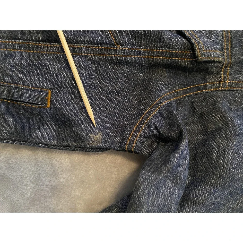 Vintage Old Navy Denim Jacket Boys 6 Blue Camo Jean Trucker‎ Outerwear Y2K 2001